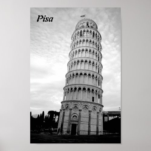 Leaning tower of Pisa Poster