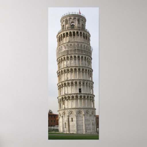 Leaning Tower of Pisa poster | Zazzle