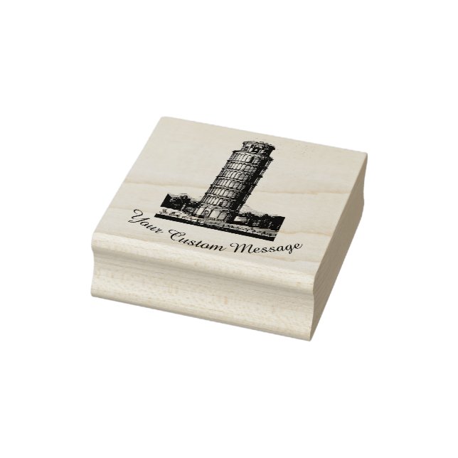 Leaning Tower of Pisa Rubber Stamp (Stamp)