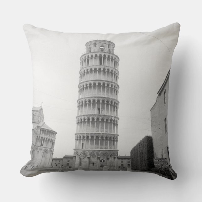 Leaning Tower of Pisa Throw Pillow (Front)