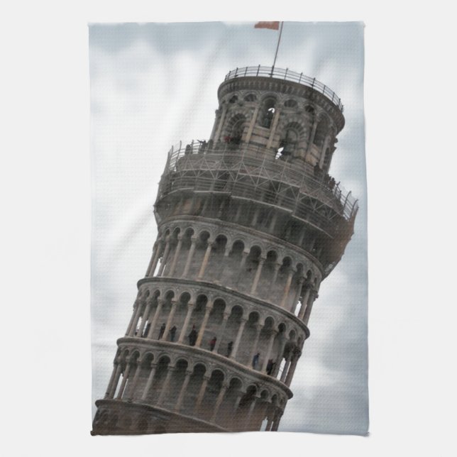 Leaning Tower of Pisa Towel (Vertical)