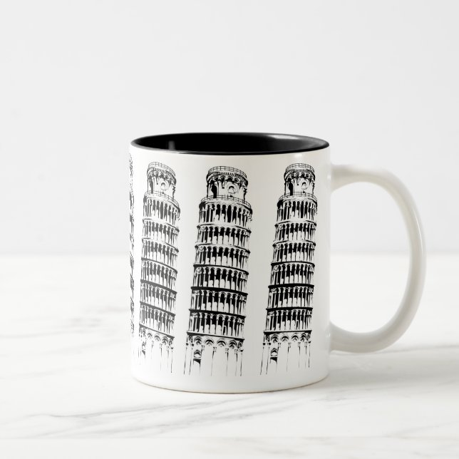 Leaning Tower of Pisa Two-Tone Coffee Mug (Right)