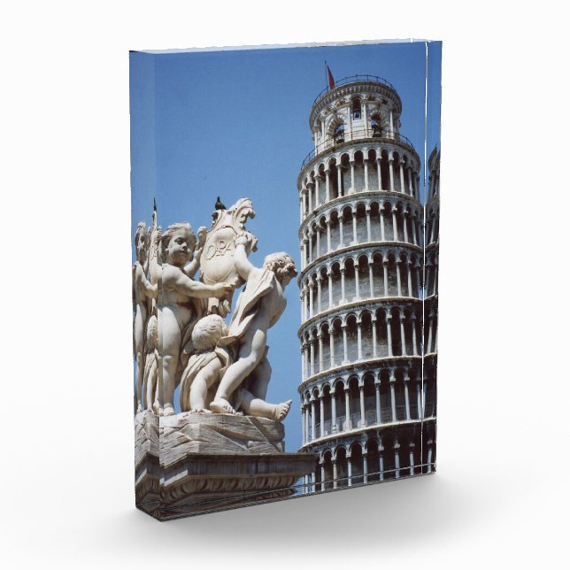 Leaning Tower of Pisa with Cherub Statue Award (Left)