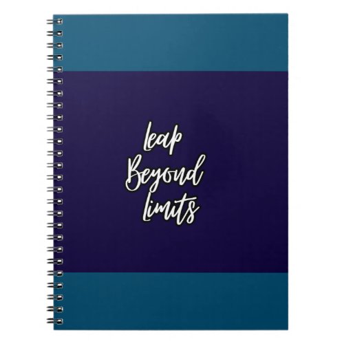 Leap Beyond Limits Notebook
