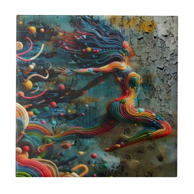 Leap Ceramic Tile (Front)