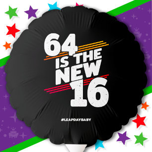 Leap Day 64th Birthday Party New Leap Year Feb 29 Balloon