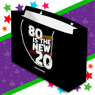 Leap Day 80th Birthday Party New Leap Year Feb 29 Large Gift Bag