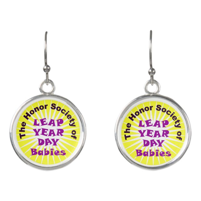 LEAP DAY BABY CLUB EARRINGS (Front)