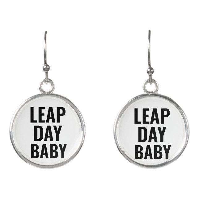 LEAP DAY BABY EARRINGS (Front)