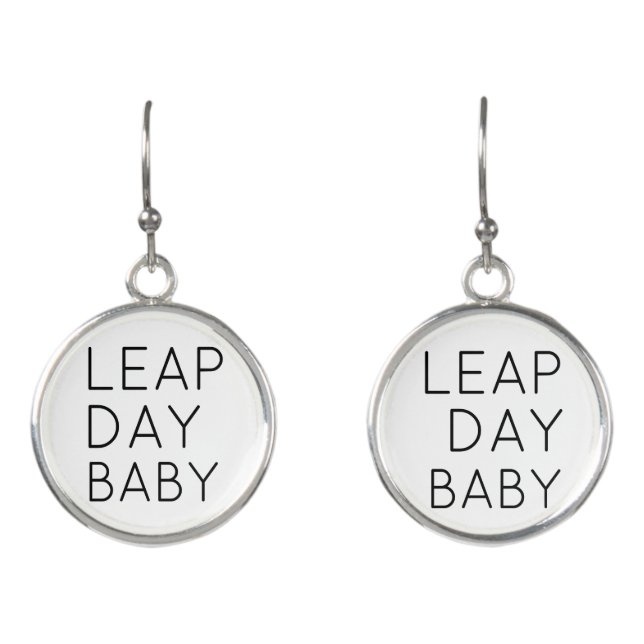 LEAP DAY BABY EARRINGS (Front)