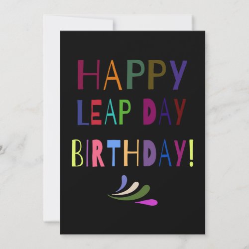 Leap Day Birthday  You Customize Announcement