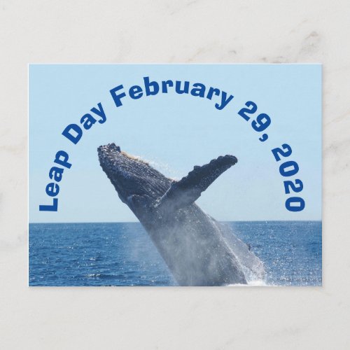 Leap Day February 29 2020 Postcard