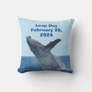 Leap Day February 29, 2024 Throw Pillow