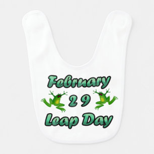 Leap Day February 29 Baby Bib
