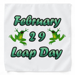 Leap Day February 29 Bandana