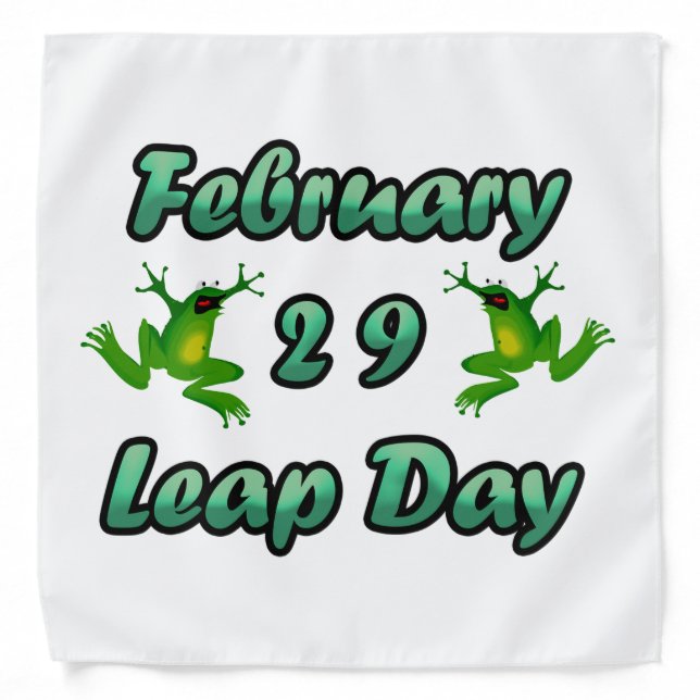 Leap Day February 29 Bandana (Front)
