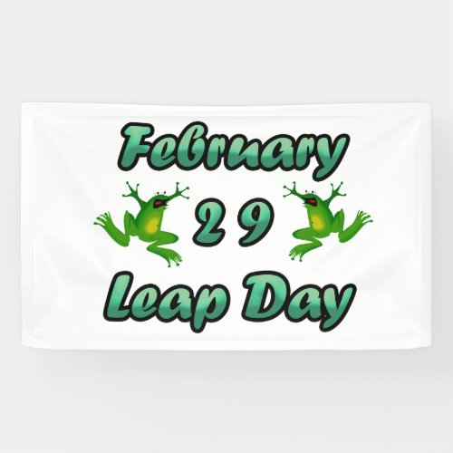Leap Day February 29 Banner
