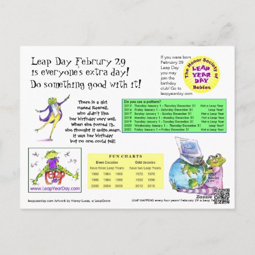Leap Day Info Card
