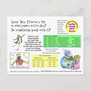 Leap Day Info To Send Postcard