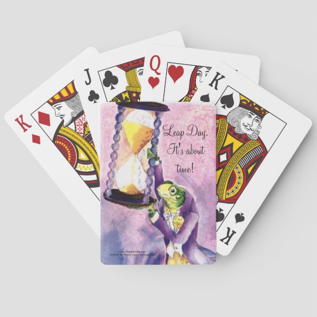 LEAP DAY. IT'S ABOUT TIME! POKER CARDS (Back)