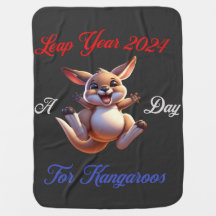 leap day, leap year 2024 baby blanket