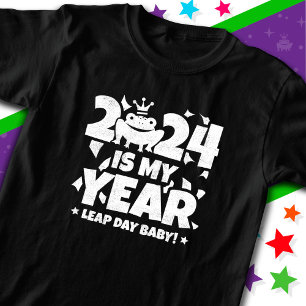 Leap Day Leaper 2024 Is My Year Feb 29th Birthday T-Shirt