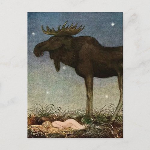 Leap Finds the Sleeping Princess by John Bauer Postcard