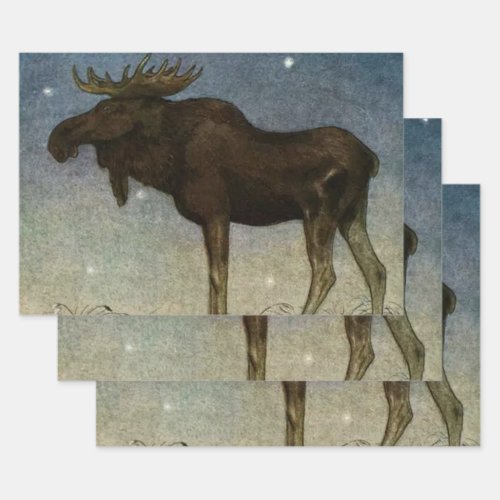 âœLeap Finds the Sleeping Princessâ by John Bauer Wrapping Paper Sheets