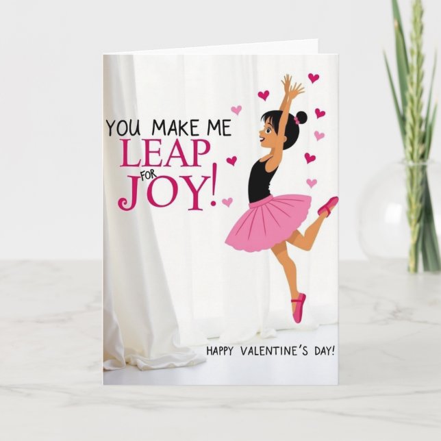 Leap For Joy Valentines Day Card (Front)