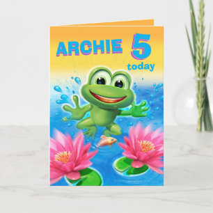 Leap Frog 5 yrs birthday card customise