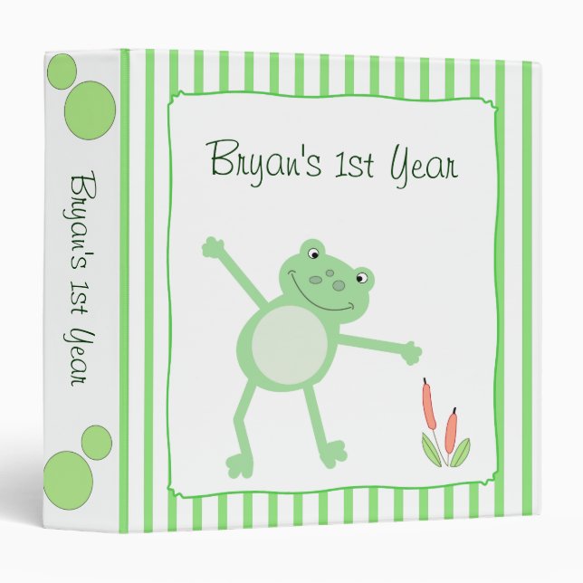 Leap Frog Froggy Baby Photo Album Scrapbook Binder (Front/Spine)