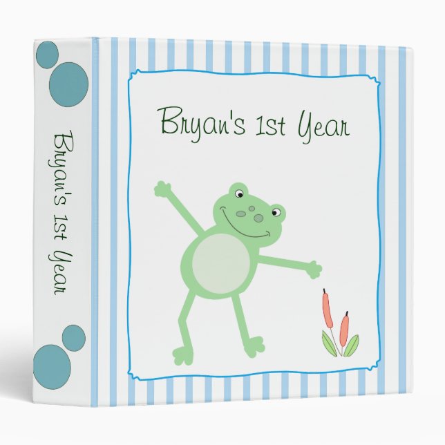Leap Frog Froggy Baby Photo Album Scrapbook Binder (Front/Spine)
