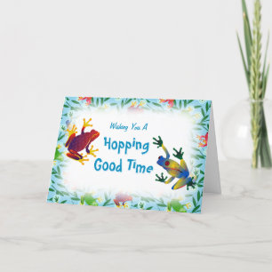 Leap Frog Jungle kids Birthday Thank You Card