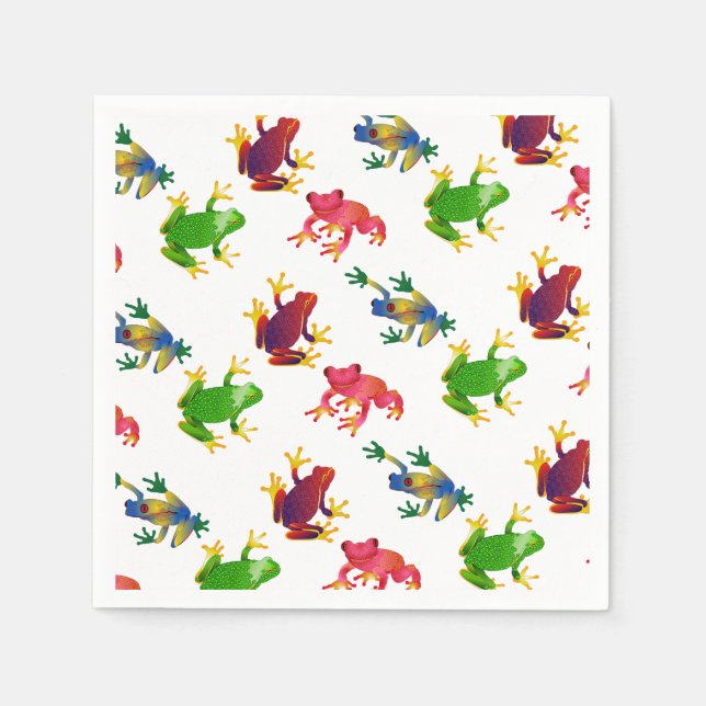 Leap Frog Tropical Napkins (Front)
