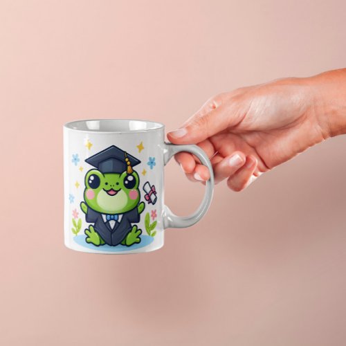 Leap Into Success Frog Graduation Themed Designs Coffee Mug
