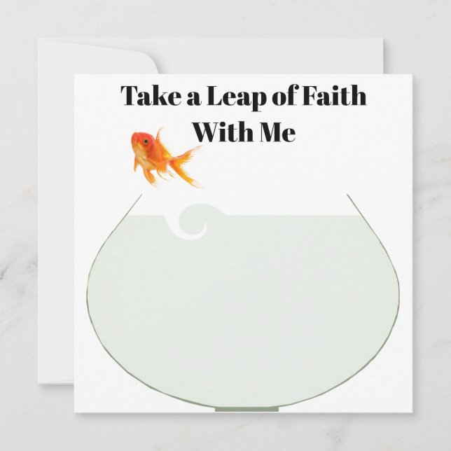 Leap of Faith Marriage Proposal Card (Front)