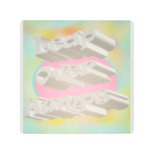 Leap Over Humps art design misty pastels and white