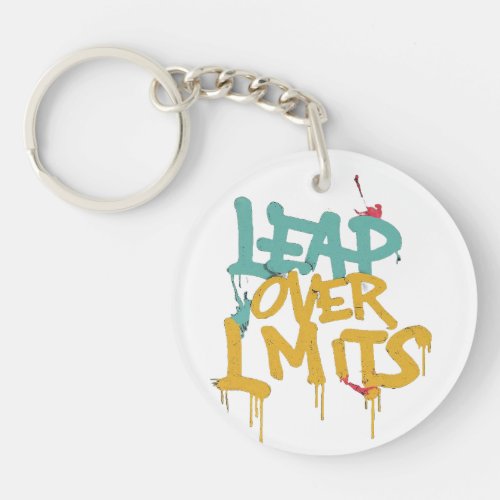 Leap Over Limits T_Shirt Keychain