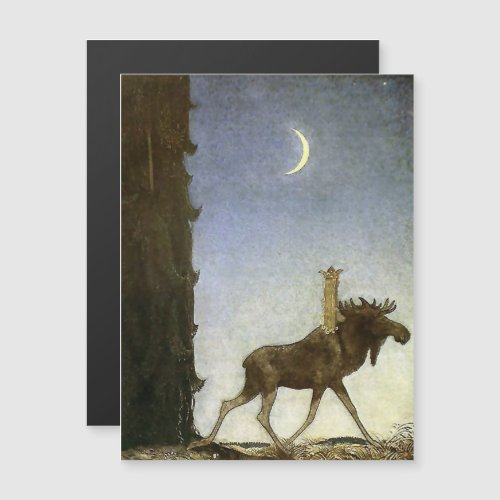 Leap the Elk Watercolor by John Bauer Magnetic Invitation