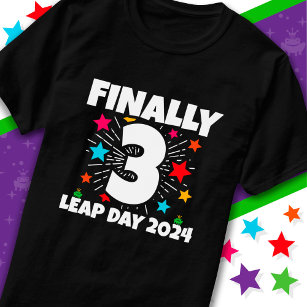 Leap Year 2024 12 Year Old 3rd Leap Day Birthday T-Shirt