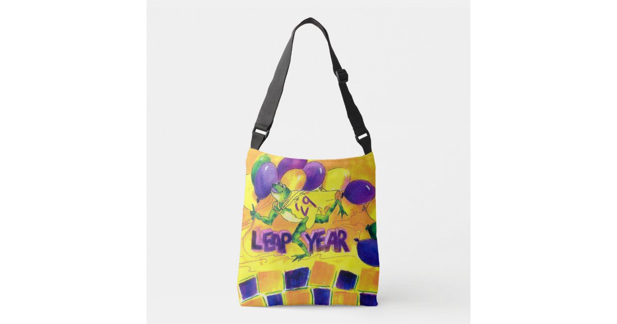 Leap Year All-Over-Print Cross Body Bag, Medium Crossbody Bag | Zazzle.com