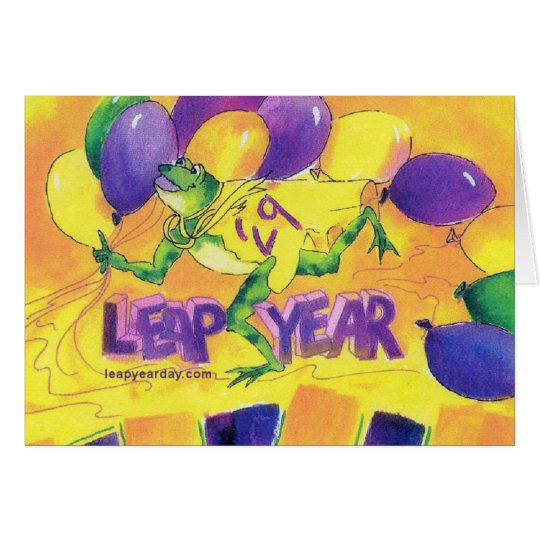 Leap Year Birthday Card