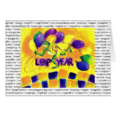 Leap Year Birthday Card (Front Horizontal)
