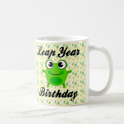 Leap Year Birthday Cute Frog Coffee Mug