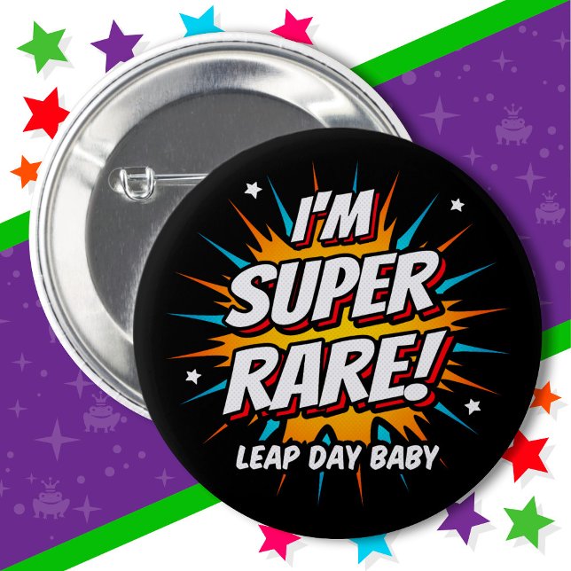 Leap Year Birthday Feb 29th Leap Day Birthday Button (Creator Uploaded)