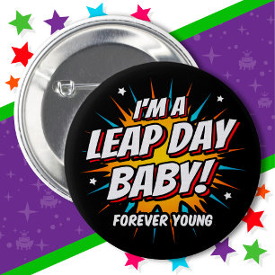 Leap Year Birthday Feb 29th Leap Day Birthday Button