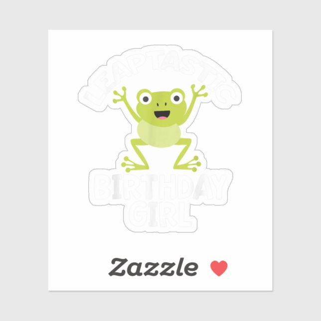 Leap Year Birthday Girl Funny Pun Sticker (Sheet)