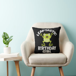 Leap Year Birthday Girl Funny Pun Throw Pillow