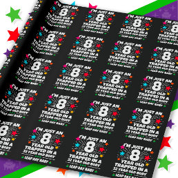Leap Year Birthday Party 32nd Birthday Leap Day Wrapping Paper