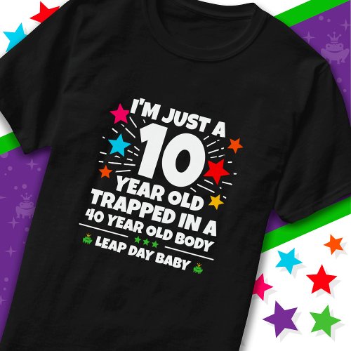 Leap Year Birthday Party 40th Birthday Leap Day T_Shirt